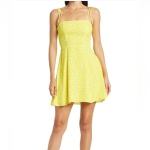 Nwot Socialite Yellow Fit and Flare Size M Dress